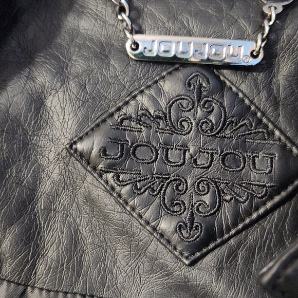 Faux Black Leather Jacket - Picture 5 of 11